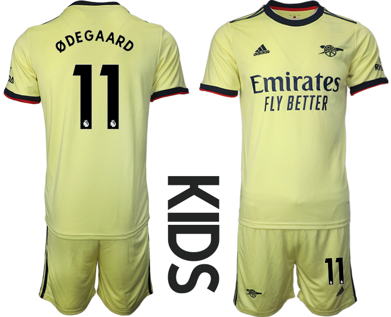 Youth 2021-2022 Club Arsenal away green #11 Soccer Jersey